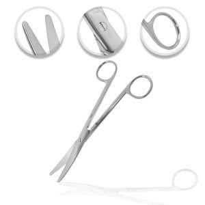 Serrated blades mayo scissors