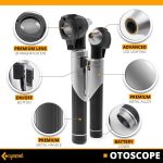 Cynamed Duplex Otoscope Set - Multi-Function Ear Scope for Ear & Eye Examination