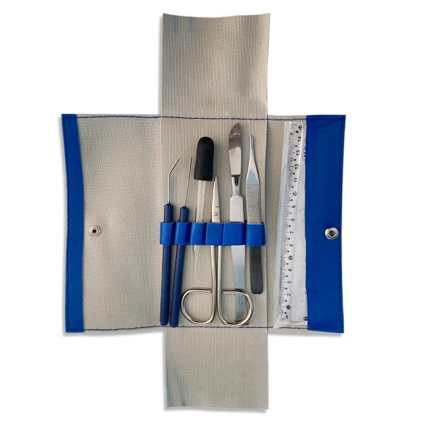 Cynamed Basic Dissecting Kit with Standard Scalpel - Blue Vinyl Case (7 Pieces)