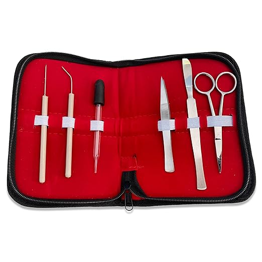 Cynamed Zippy Student Science Dissecting Kit with Scalpel Handle and Blade (8 Pieces)
