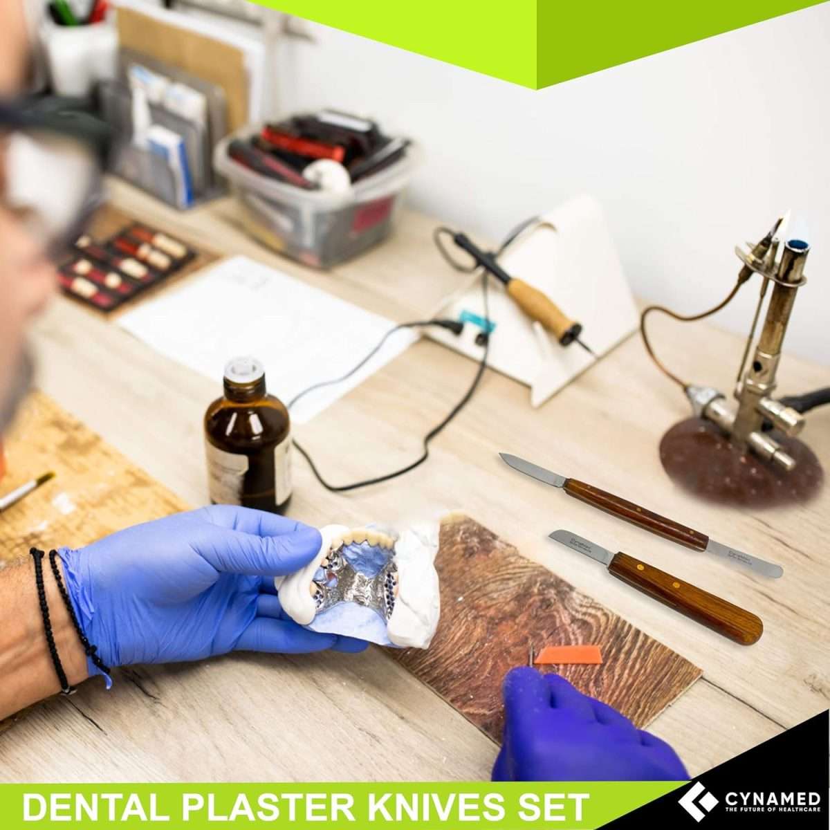 Dental Lab Plaster Knives Kit, 6Pc