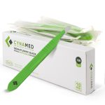 Disposable Scalpels for Dermaplaning, Stainless Steel, Box of 10, Sterile